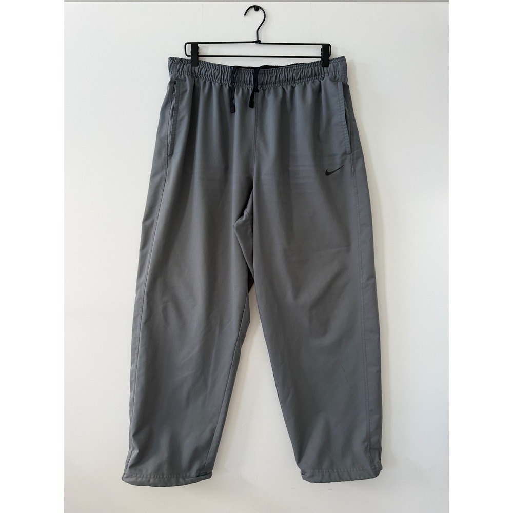 Nike Dri-FIT Men XL Gray Training Pants Adjustable Toggle Hem 377786-064